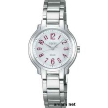 Seiko Alba Ingenu Solar White Ahjd036 Ladies Watch