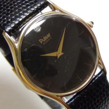 Seiko Men's Quartz Gold Diamond Watch