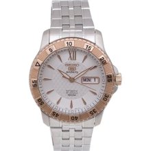 Seiko Men's White Dial Watch SNZJ34K1