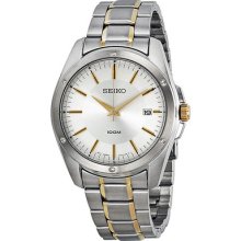 Seiko Silver Dial Two-tone Mens Watch Sgef83