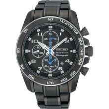 SEIKO SNAE77 Mens Sportura Alarm Chronograph Watch MSRP $650.00