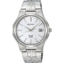 Seiko Solar 100m Analog Men's Watch Sne131p1 Sne131