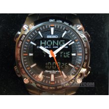 Seiko Sportura Snj011p1 H023 Worldtime Chronograph Analog Digital Watch 2007