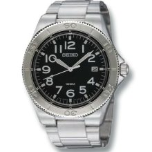 seiko stainless steel sport mens watch ...