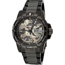 Seiko Watches Men's Seiko 5 Sports Automatic Gray Camouflage Dial Blac