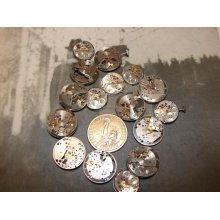 Set of 16 Vintage watch movements -- Featured - Steampunk supplies - Watch movements - Vintage Watch movements -- Steampunk