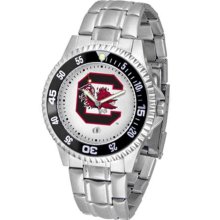 South Carolina Gamecocks USC Mens Steel Bandwrist Watch