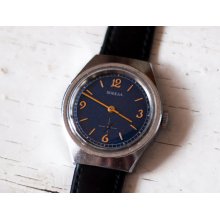 Soviet watch Russian watch Men watch Mechanical watch -blue clock face watch - men's wrist 
