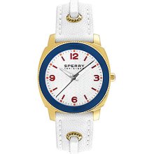 Sperry Top-Sider Women's Summerlin White Skip-Lace Leather Watch - Whi