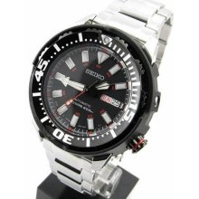 Stainless Steel Automatic Diver Black Dial Day Date