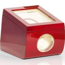 Steinhausen Tm483E Single Plus Automatic Watch Winder Cherry-Wood