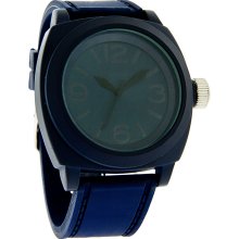 Structure by Surface Mens XL Blue Dial Rubber Strap Quartz Watch 32476