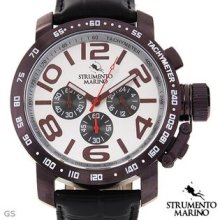 STRUMENTO MARINO SM051LBR/WH Stainless Steel Chronograph Men's