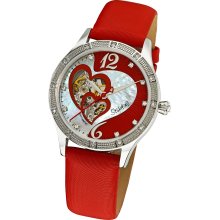 Stuhrling Original Women's Harmony Automatic Skeleton Crystal Mother of Pearl Red Watch (Stuhrling Original Women's Watch)