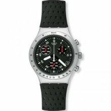 Swatch YCS4024 Watch Core Mens - Black Dial Aluminium Case Quartz Movement