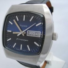 Swiss Waterproof St Steel Men Big Phenix Watch