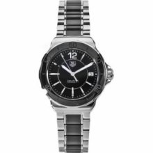 Tag Heuer Women's Formula 1 Swiss Quartz Black Dial Stainless Steel Bracelet Watch