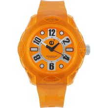 Tendence 2013013 Women's Rainbow Orange Plastic Rubber Strap Watch