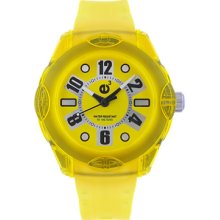 Tendence Watches Men's Rainbow Yellow Dial Yellow Polyurethane Yellow