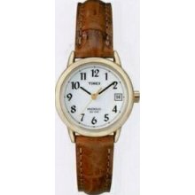 Timex Brown Leather Strap Core Easy Reader Mid-size Watch