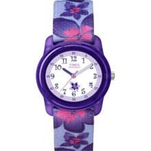 Timex Kidz Girls Analog Purple Flowers Watch Purple