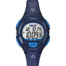 Timex Womens Ironman Triathlon Traditional Digital Indiglo Dial Blue Resin Watch