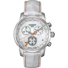 Tissot T0144171611600 Watch PRC 200 Ladies - White MOP Dial Stainless Steel Case Quartz Movement