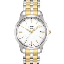 Tissot T0334102201101 Watch Classic Dream Mens - White Dial Stainless Steel Case Quartz Movement