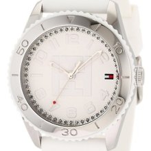 Tommy Hilfiger Women's 1781122 Sport Stainless Steel White Silicon Watch