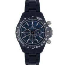 Toy Watch Fluo Chronograph Navy Blue Plasteramic Unisex Watch Fl42db