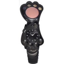 Tsumori Chisato Paw Ladies Watch with Black Metal Band