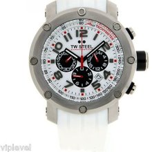 Tw Steel Tw603 A1gp Collection White Dial 45mm Chrono Mens Fast Shipping