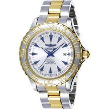 Two Tone Stainless Steel Pro Diver Automatic Silver Tone Dial