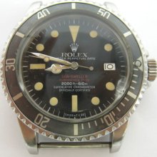 Ultra Rare 1974 Rolex Double Red Sea Dweller Ref. 1665 W. Mk4 Dial All Original