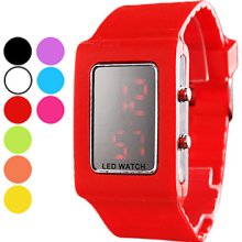 Unisex Silcone Digital LED Sports Wrist Watch (Assorted Colors)