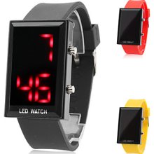 Unisex Silicone with Big LED Digital Wrist Watch (Assorted Colors)