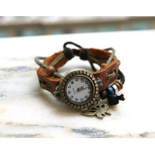 unisex suede watch, highend leather bracelet watch, retro jewelry bracelet BV07