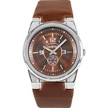 Unlisted by Kenneth Cole Men's Round Dial and Brown Leather Watch