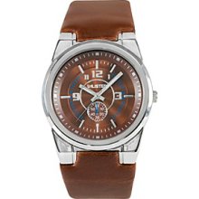 Unlisted by Kenneth Cole Men's Round Dial and Brown Leather Watch