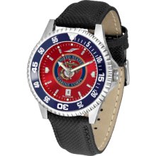 US Marines Competitor AnoChrome Poly/Leather Band Watch