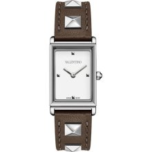 Valentino Rockstud Rectangular Stainless Steel Womens Strap Watch ...