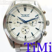 Vegan Luxury 3 Dials Automatical Mechanical Mens Silver Watch