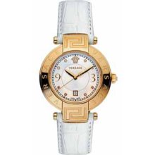 Versace Reve Diamond & Yellow-gold Plated 68q70sd498 S001 Watch Rrp Â£1100.00