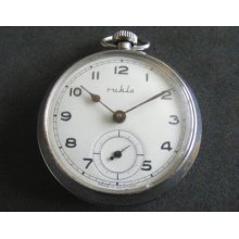 Very Rare Germany Military Pocket Watch - Ruhla