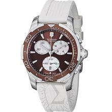 Victorinox Swiss Army Alliance Sport Chrono Lady Brown Dial Strap Watch 241503