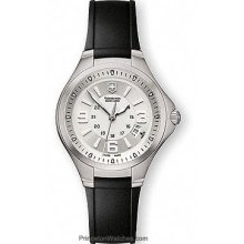 Victorinox Swiss Army Base Camp Silver Dial Rubber Strap 241334