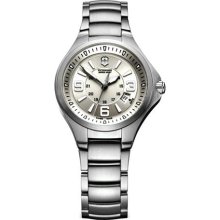 Victorinox Swiss Army Base Camp Silver Dial Gmt Ladies Watch 241469