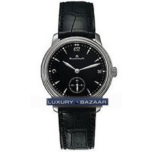 Villeret Ultra-Slim Small Seconds (Steel / Black / Leather)