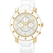 Vince Camuto Women's White Ceramic Multi-Function Bracelet Watch