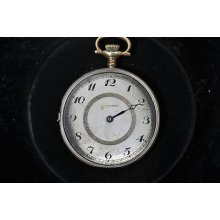 Vintage 41mm Tavannes Open Face Pocket Watch Movement Running